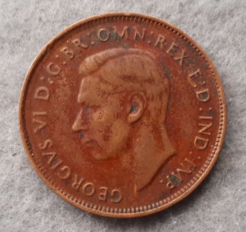 1948 Australia half penny