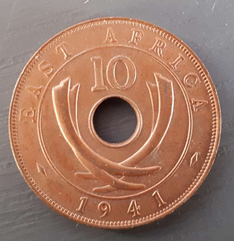 1941 East Africa 10 cents