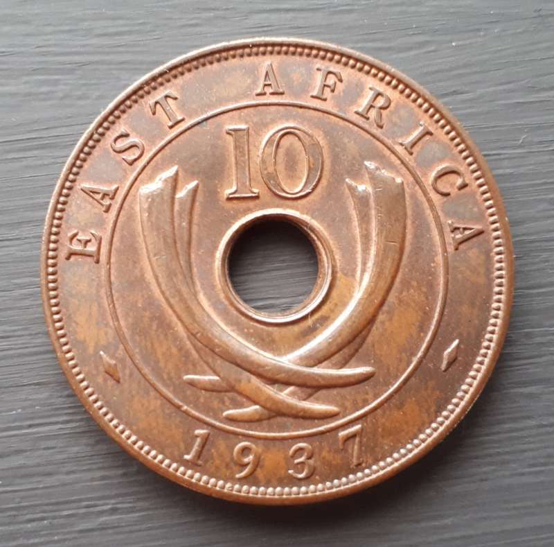 1937 East Africa 10 cent (KN)