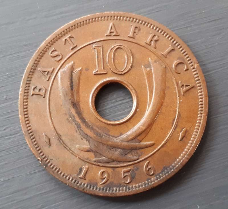 1956 East Africa 10 cent