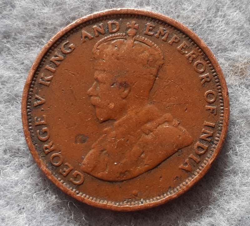 1929 Ceylon one cent