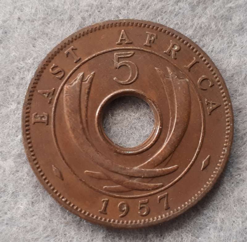 1957 East Africa 5 cent (H)