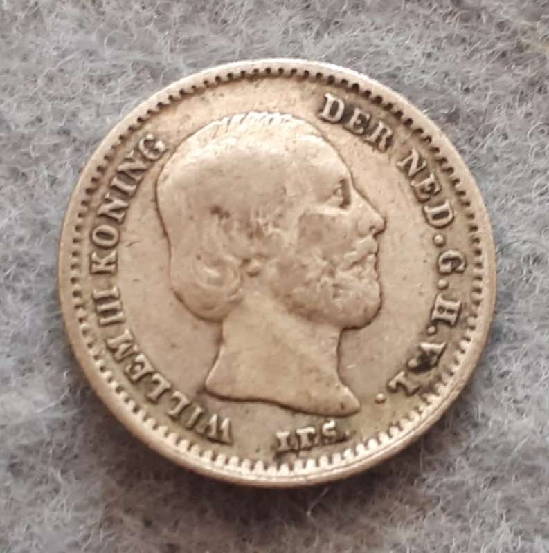 1862 Netherlands  5 cents