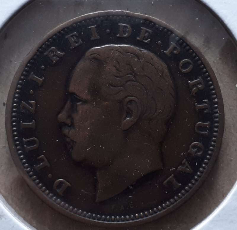1883 Porugal 20 reis : XX: Luis I