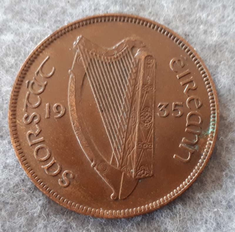 1935 Ireland 1 penny xf