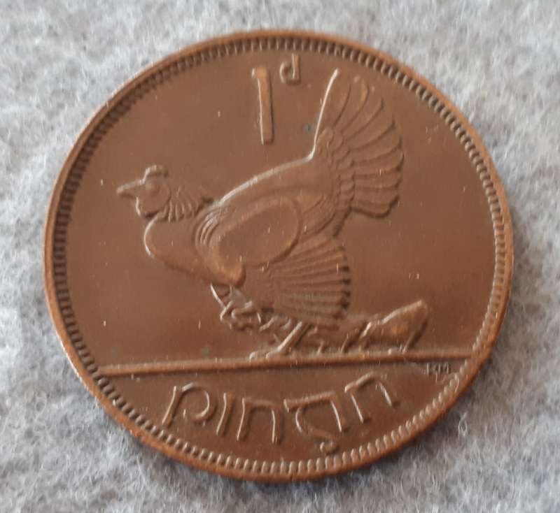 1935 Ireland 1 penny xf