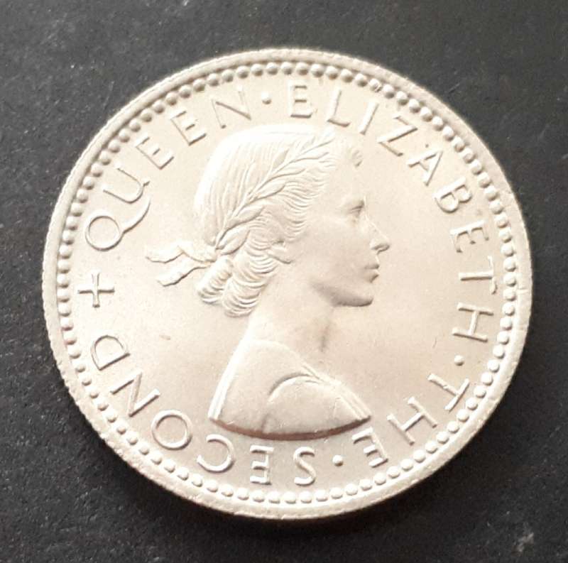 1964 New Zealand 6 pence