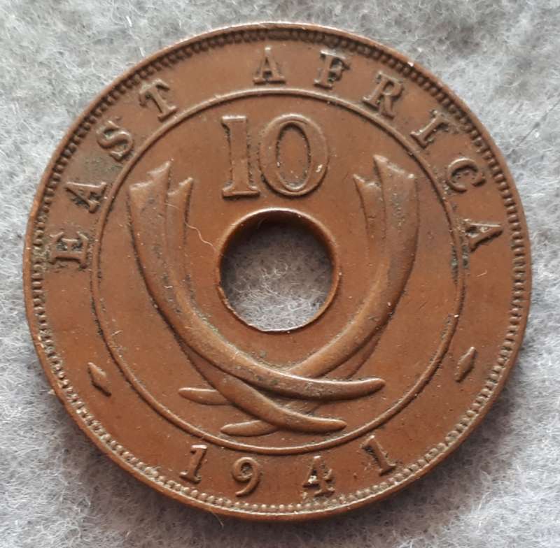 1941 East Africa 10 cent