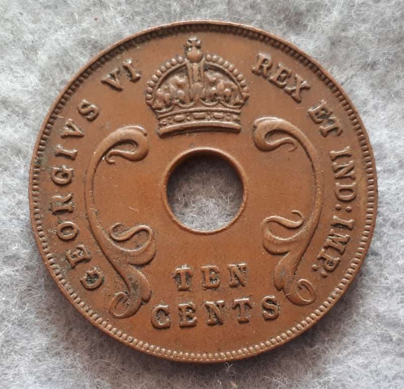 1941 East Africa 10 cent