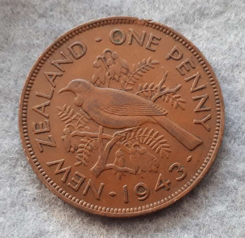 1943 New Zealand 1 penny