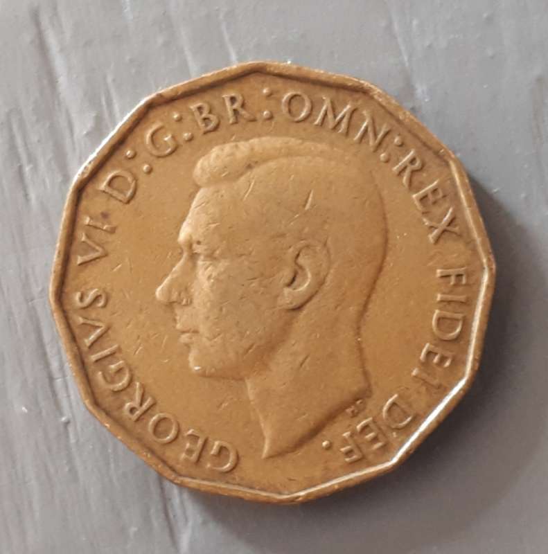 1951 Great Britain threepence :