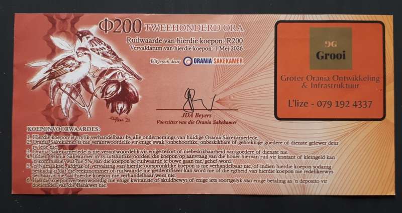 200  Ora : Orania