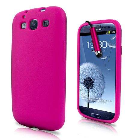 SOFT SILICONE CASE COVER & MINI STYLUS PEN FOR SAMSUNG I9300 GALAXY S3 III