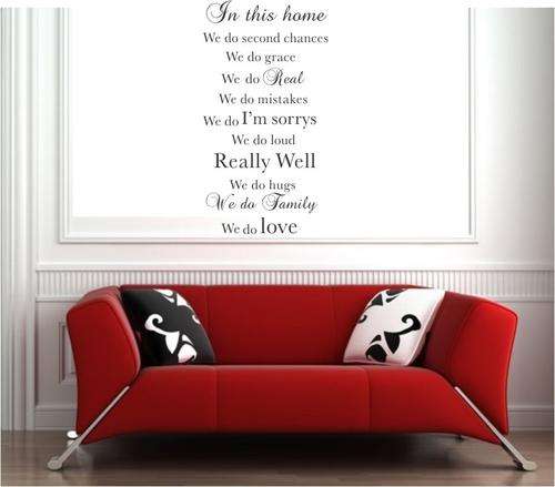 In This Home ... Vinyl Wall Decal