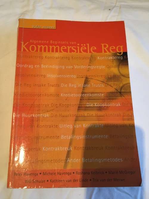 Kommersiële Reg - 5th Edition Peter Havenga Michele Havenga Roshana Kelbrick Marie McGregor et al