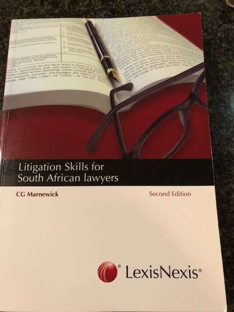 Litigation Skills For South African Lawyers CG Marnewick 2nd edition