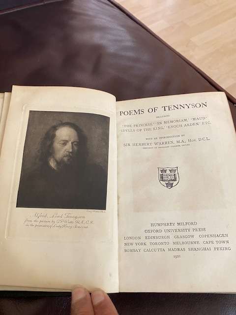Poems of Tennyson Oxford University Press 1921
