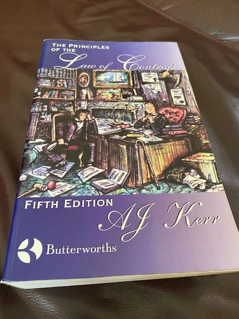 The Principles of the Law of Contract 5th edition - A J Kerr - Butterworths