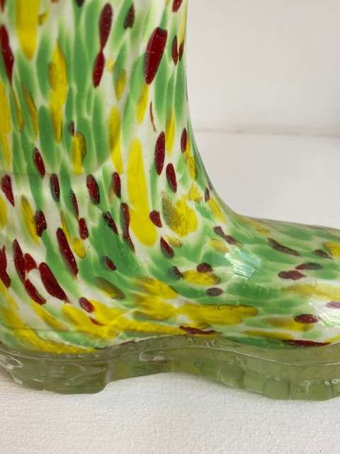 Glass Spotted Multicoloured Child`s Boot