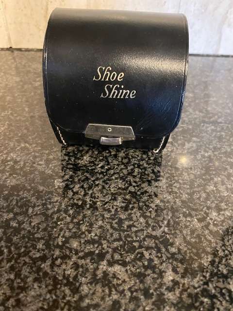 Black Leather Shoe Shine Kit