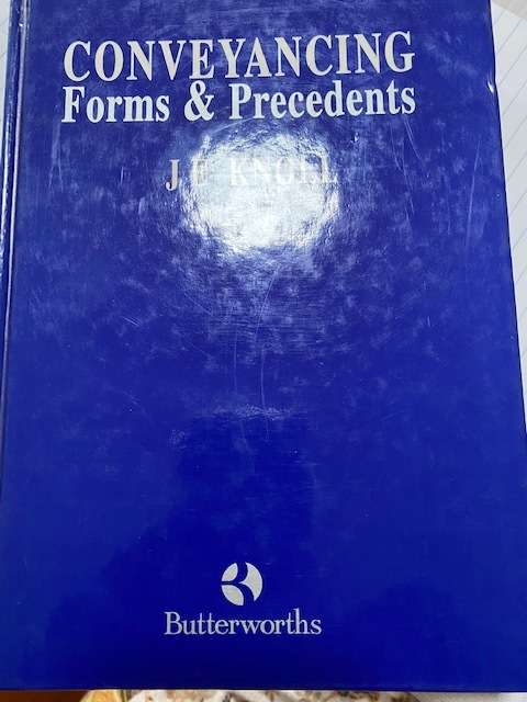Conveyancing Forms and Precedents J E Knoll 1984 Vol 8