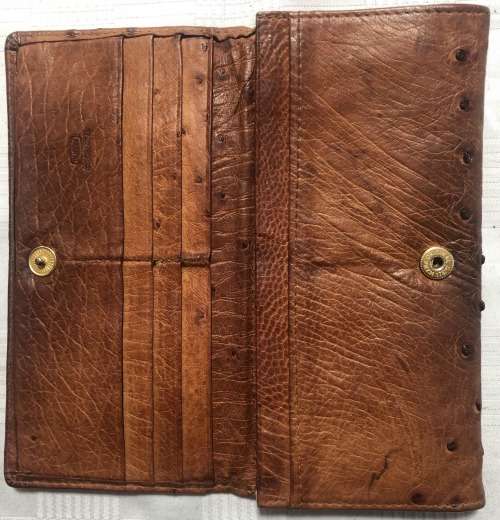 Busby Brown Ladies Ostrich Skin Wallet