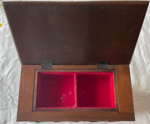 Wooden Bookshelf Trinket Box With Detachable Compartment