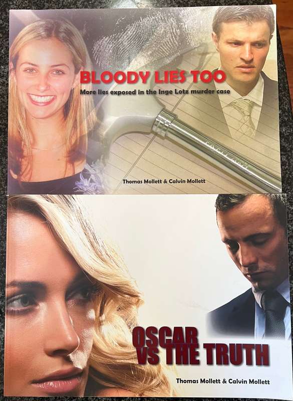 2 books! `Oscar The Truth` & `Bloody Lies Too` by T Mollett & C Mollett