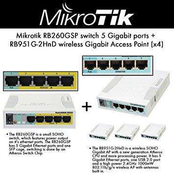 Mikrotik RB951G-2HND 5-Port Gigabit Wireless AP
