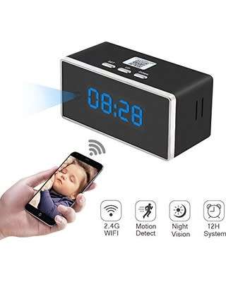 HD Wifi Clock Hidden Camera