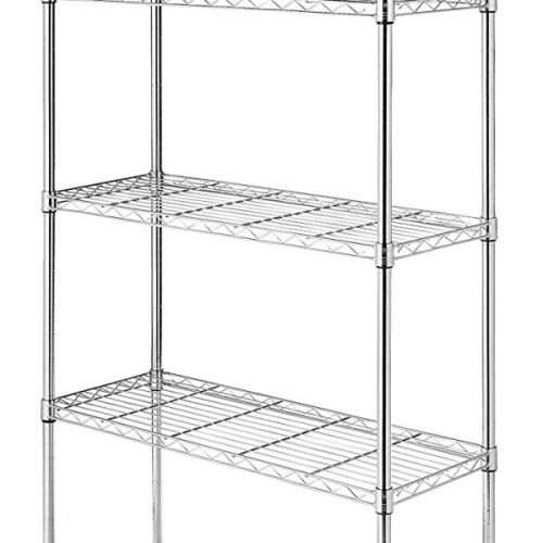 4 Tier Adjustable Chrome Shelving (900w x 360d x 1830h)