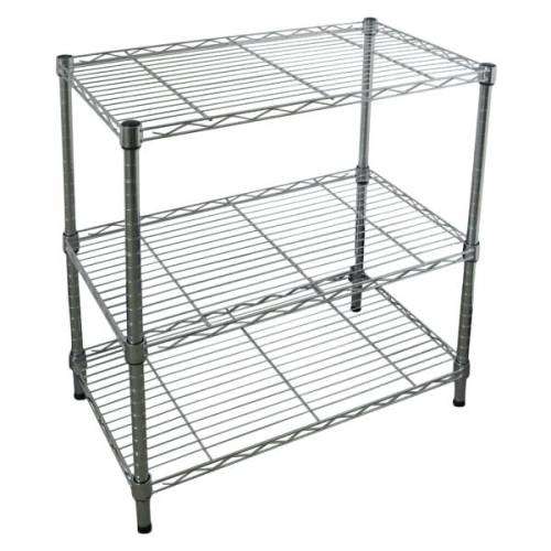 4 Tier Adjustable Chrome Shelving (900w x 360d x 1830h)