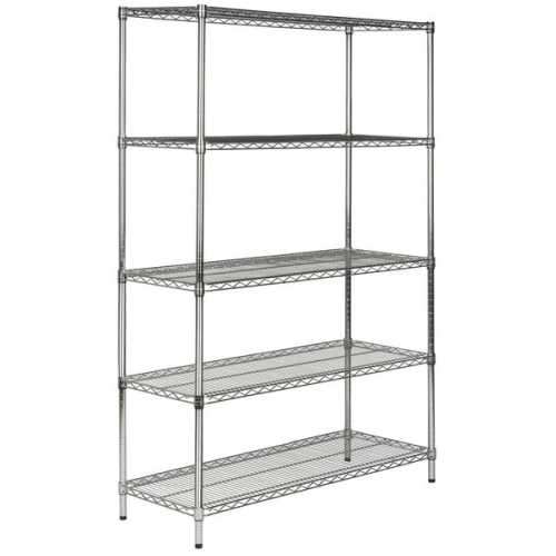 4 Tier Adjustable Chrome Shelving (900w x 360d x 1830h)