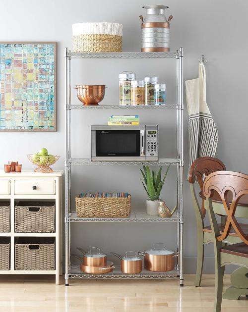 4 Tier Adjustable Chrome Shelving (900w x 360d x 1830h)