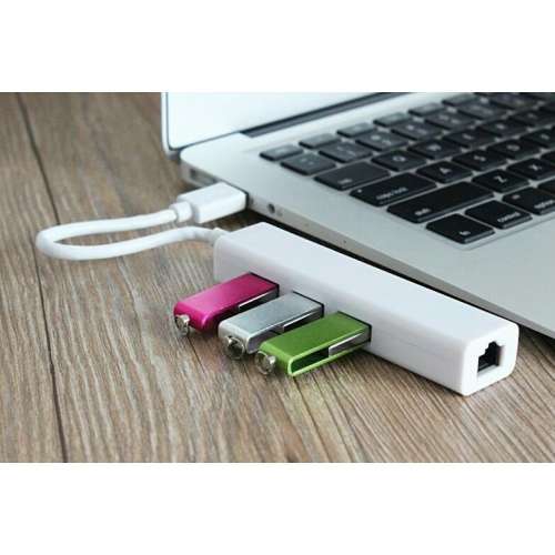 USB To RJ45 Lan Network Ethernet Adapter with 3 Port USB Hub *** Final Clearance Sale***