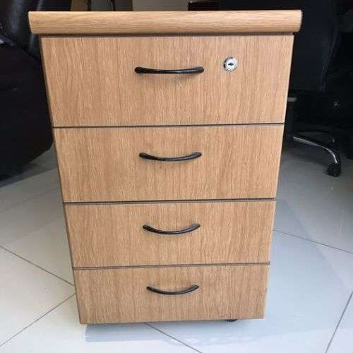 4 Drawer Mobile Pedestal with Top Lock