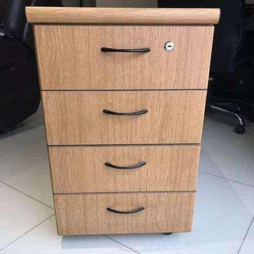 4 Drawer Mobile Pedestal with Top Lock