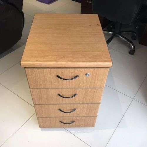 4 Drawer Mobile Pedestal with Top Lock