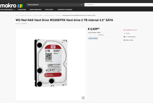 WD Red 2TB NAS Hard Drive