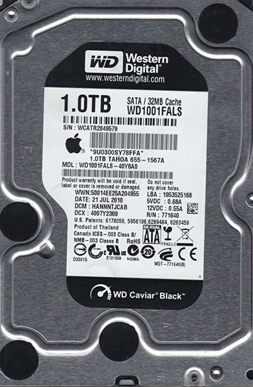 Western Digital 1TB WD1001FALS-40Y6A0 Hard Drive