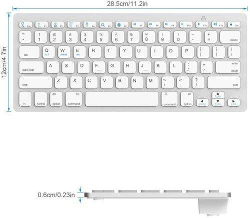 Apple Mini Wireless Bluetooth Keyboard for (Macbook/iMac/iPhone/iPad)