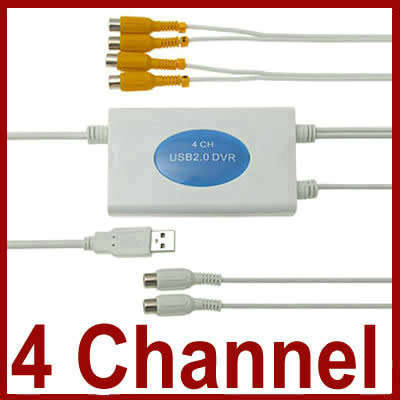 4 Channel USB 2.0 CCTV Camera DVR *** Clearance Sale***