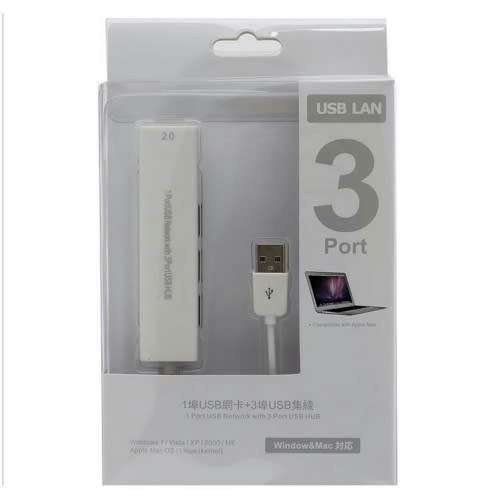 USB To RJ45 Lan Network Ethernet Adapter with 3 Port USB Hub *** Final Clearance Sale***