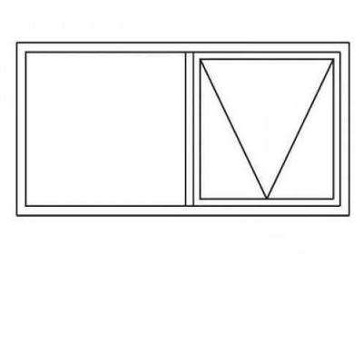 Aluminium Window (1200x600) Bronze (Brown Frame)