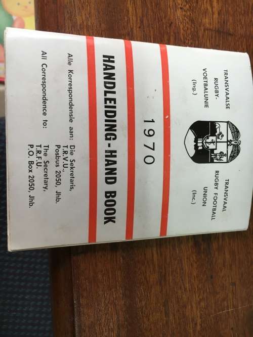 1970 vintage Transvaal Hand Book - collectors piece