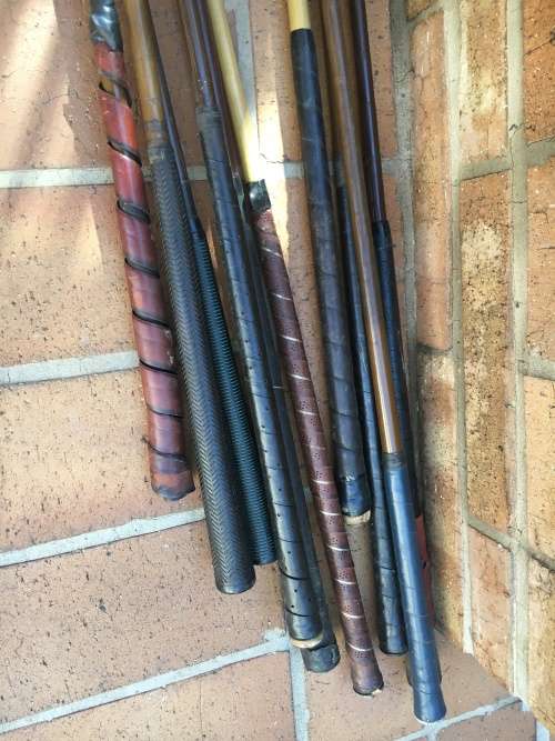 Vintage / Antique golf clubs - collector or mancave novelty - 10 clubs