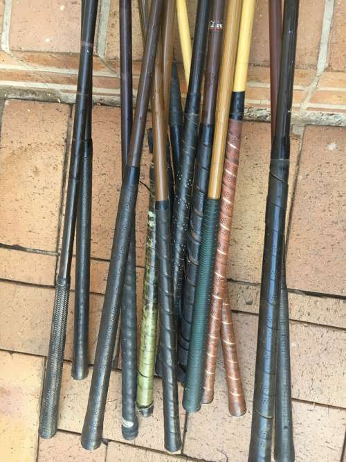 Vintage / Antique golf clubs - collector or mancave novelty - 15 clubs