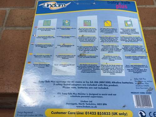 Baby Talk plus Baby Monitor - tested and in working condition