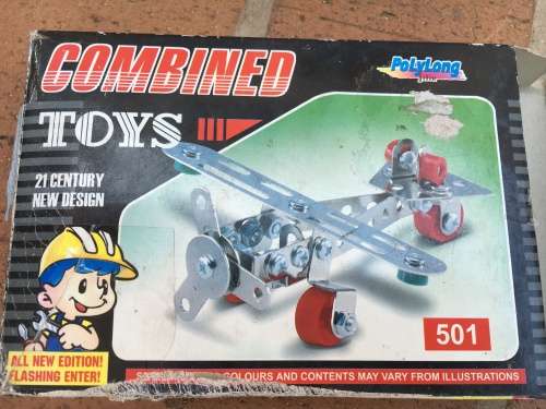 PolyLong Steel Building set similar to Meccano construct
