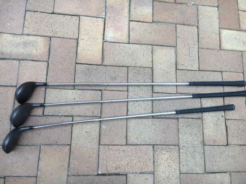 Junior golf clubs x 3